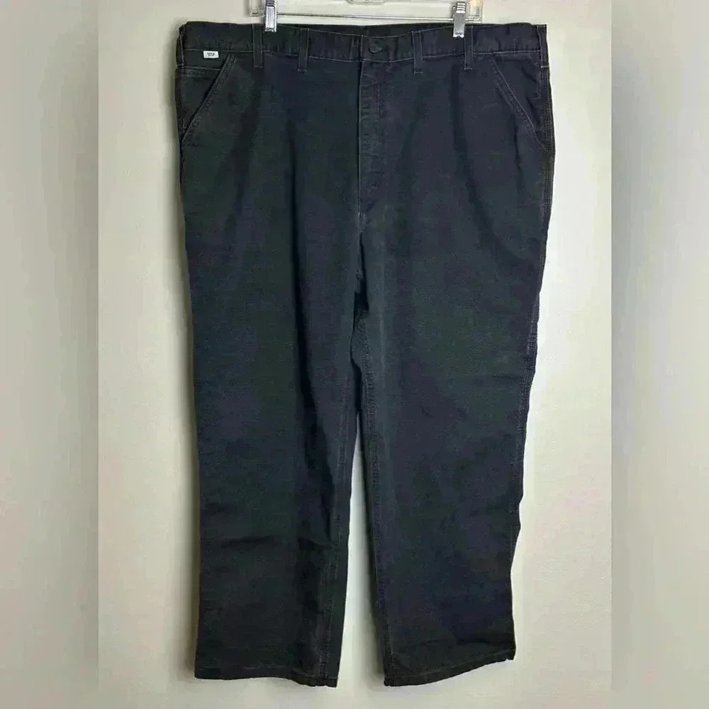 Carhartt Duck Flame Resistant 8-Pocket Utility Work Pants Black 44x30 NFPA 2112